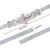 image:imageuxcell Women Rhinestone Bead Decor Satin Ribbon Wedding BeltGray