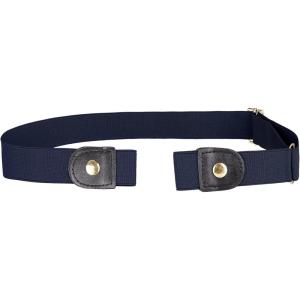 image:imageAllegra K Invisible Elastic Belt for Women Belts Snap Button Belts for Jeans Pants No BuckleNavy Blue