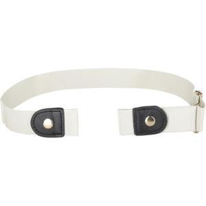 image:imageAllegra K Invisible Elastic Belt for Women Belts Snap Button Belts for Jeans Pants No BuckleWhite