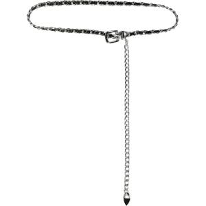 image:imageAllegra K Rhinestone Belt for Women Sparkle Chain Plus Size Waist Belt for Jeans Tunic DressesBlack Silver