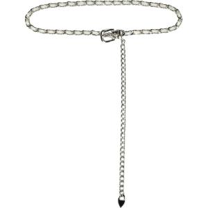 image:imageAllegra K Rhinestone Belt for Women Sparkle Chain Plus Size Waist Belt for Jeans Tunic DressesWhite Silver