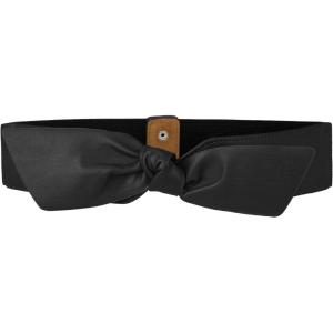 image:imageAllegra K Women Wide Elastic Waist Belts Bow Knot Belts Snap ButtonBlack
