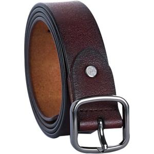 image:imageuxcell Women Casual Leather Belt Fashionable Stylish Vintage Width 1Coffee
