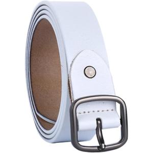 image:imageuxcell Women Casual Leather Belt Fashionable Stylish Vintage Width 1White