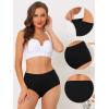 image:imageAllegra K Womens Cotton High Waist Available in Plus Size Tummy Control UnderwearBlack