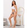 image:imageAllegra K Womens Underwear Satin Invisible Bikini Comfortable NoShow ThongsGray