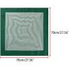 image:imageAllegra K 70cm Women Stripe Print Square Scarves Kerchief Neck Scarf Neckerchief HeadbandDark Green