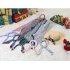 image:imageAllegra K 70cm Women Stripe Print Square Scarves Kerchief Neck Scarf Neckerchief HeadbandDark Green