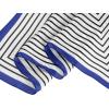 image:imageAllegra K 70cm Women Stripe Print Square Scarves Kerchief Neck Scarf Neckerchief HeadbandWhite Blue
