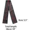 image:imageAllegra K Skinny Scarves Stripe Neck Wraps for Women Fasion Neckerchief Ribbon HairbandBlack