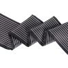 image:imageAllegra K Skinny Scarves Stripe Neck Wraps for Women Fasion Neckerchief Ribbon HairbandBlack