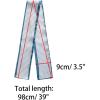 image:imageAllegra K Skinny Scarves Stripe Neck Wraps for Women Fasion Neckerchief Ribbon HairbandBlue