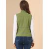 image:imageAllegra K Womens Casual Stand Collar Anorak Cargo Vests Sleeveless Utility Jacket