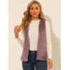 image:imageAllegra K Womens Fashion Faux Fur Vest Casual Sleeveless Fluffy Open Front Jacket