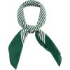 image:imageAllegra K 70cm Women Stripe Print Square Scarves Kerchief Neck Scarf Neckerchief HeadbandDark Green
