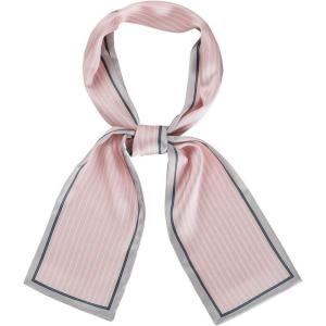 image:imageAllegra K Skinny Scarves Stripe Neck Wraps for Women Fasion Neckerchief Ribbon HairbandPink
