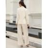 image:imageAllegra K Cotton Linen Blazers for Womens Business Casual One Button Work Jacket Office SuitBeige