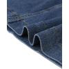 image:imageAllegra K Denim Skirt for Women High Waist Split Back Pockets Knee Length Pencil SkirtDark Blue