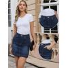 image:imageAllegra K Denim Skirt for Womens Casual High Waisted Jean Skirt with PocketsDeep Blue