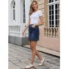 image:imageAllegra K Denim Skirt for Womens Casual High Waisted Jean Skirt with PocketsDeep Blue