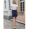 image:imageAllegra K Denim Skirt for Womens Casual High Waisted Jean Skirt with PocketsDeep Blue