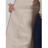 image:imageAllegra K High Neck Winter Coat for Womens Zip Up Belted MidLong OvercoatBeige