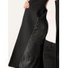 image:imageAllegra K High Neck Winter Coat for Womens Zip Up Belted MidLong OvercoatBlack