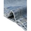 image:imageAllegra K Jean Vests for Women Collarless Button Down Sleeveless Denim Vest TopGray Blue