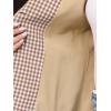 image:imageAllegra K Plaid Vest Top for Womens Gingham Button Down Sleeveless Office Crew Neck Dressy WaistcoatKhaki