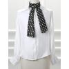 image:imageAllegra K Women Retro Polka Dots Skinny Scarf Neck Scarves Wrap Long Neckerchief Hair BandBlack