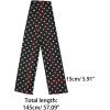 image:imageAllegra K Women Retro Polka Dots Skinny Scarf Neck Scarves Wrap Long Neckerchief Hair BandBlack