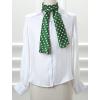 image:imageAllegra K Women Retro Polka Dots Skinny Scarf Neck Scarves Wrap Long Neckerchief Hair BandGreen