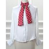 image:imageAllegra K Women Retro Polka Dots Skinny Scarf Neck Scarves Wrap Long Neckerchief Hair BandRed