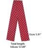 image:imageAllegra K Women Retro Polka Dots Skinny Scarf Neck Scarves Wrap Long Neckerchief Hair BandRed