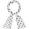 image:imageAllegra K Women Retro Polka Dots Skinny Scarf Neck Scarves Wrap Long Neckerchief Hair BandWhite