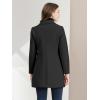 image:imageAllegra K Womens 2025 Coat Winter Classic Vintage MidLength Lapel Collar Single Breasted OvercoatBlack