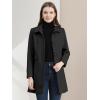 image:imageAllegra K Womens 2025 Coat Winter Classic Vintage MidLength Lapel Collar Single Breasted OvercoatBlack