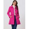 image:imageAllegra K Womens 2025 Coat Winter Classic Vintage MidLength Lapel Collar Single Breasted OvercoatHot Pink