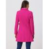 image:imageAllegra K Womens 2025 Coat Winter Classic Vintage MidLength Lapel Collar Single Breasted OvercoatHot Pink