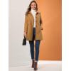 image:imageAllegra K Womens 2025 Coat Winter Classic Vintage MidLength Lapel Collar Single Breasted OvercoatKhaki