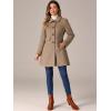 image:imageAllegra K Womens 2025 Coat Winter Classic Vintage MidLength Lapel Collar Single Breasted OvercoatLight Brown