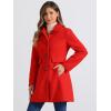image:imageAllegra K Womens 2025 Coat Winter Classic Vintage MidLength Lapel Collar Single Breasted OvercoatRed