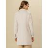 image:imageAllegra K Womens 2025 Winter Outerwear MidLong Double Breasted Pea CoatBeige