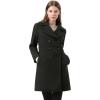 image:imageAllegra K Womens 2025 Winter Outerwear MidLong Double Breasted Pea CoatBlack