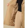 image:imageAllegra K Womens 2025 Winter Outerwear MidLong Double Breasted Pea CoatCamel