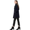 image:imageAllegra K Womens 2025 Winter Outerwear MidLong Double Breasted Pea CoatDark Blue