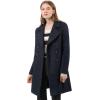 image:imageAllegra K Womens 2025 Winter Outerwear MidLong Double Breasted Pea CoatDark Blue