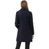image:imageAllegra K Womens 2025 Winter Outerwear MidLong Double Breasted Pea CoatDark Blue
