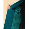 image:imageAllegra K Womens 2025 Winter Outerwear MidLong Double Breasted Pea CoatLake Blue