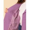 image:imageAllegra K Womens 2025 Winter Outerwear MidLong Double Breasted Pea CoatPurple
